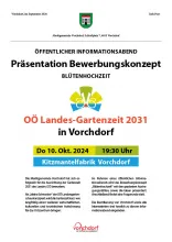 Informationsabend Gartenzeit 2031 in Vorchdorf - Präsentation Bewerbungskonzept