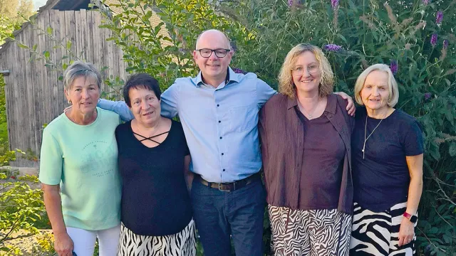 Vereinsvorstand mit Christine Steinmaurer, Ulli Aitzetmüller, Obmann Wolfgang Eigner, Stv. Anita Hüll und Christine Helmberger - nicht am Bild: Gerhard Krumphuber 