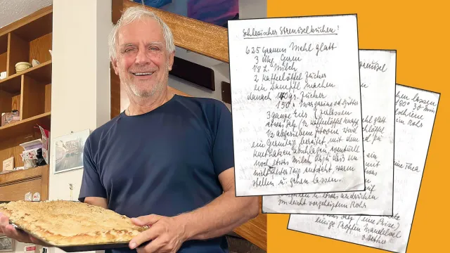 Omi’s Original Schlesischer Streußelkuchen - nachgebacken von Thomas Rampetsreiter (Lambach) nach Rezept von Annemarie Schwarz, Görlitz 1913