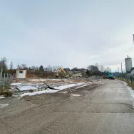 Abriss des alten Lagerhauses im Jänner 2021