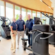 Beim Pre-Opening bei MY PRIME Eberstalzell gaben Karin Tsolakis, Tino Tsolakis und Christian Hörl exklusive Einblicke im ersten volldigitalisierten Fitness-Studio der Region. 