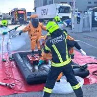 FF Puchheim unterstützte die FF Vorchdorf bei Ammoniakaustritt im Einsatz (Foto: FF Puchheim)