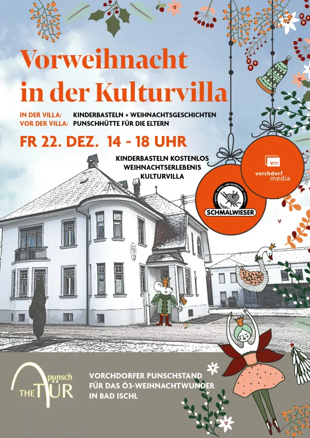 Vorweihnacht 2023 in der Kulturvilla Kitzmantelfabrik Vorchdorf