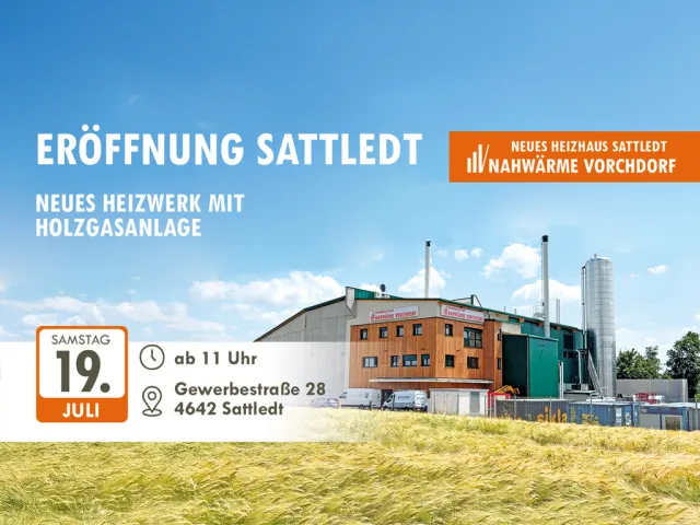 Eröffnung Nahwärme Vorchdorf - Heizwerk Sattledt