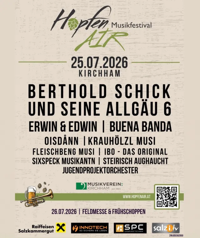 HopfenAir Musikfestival 2026 - Kirchham