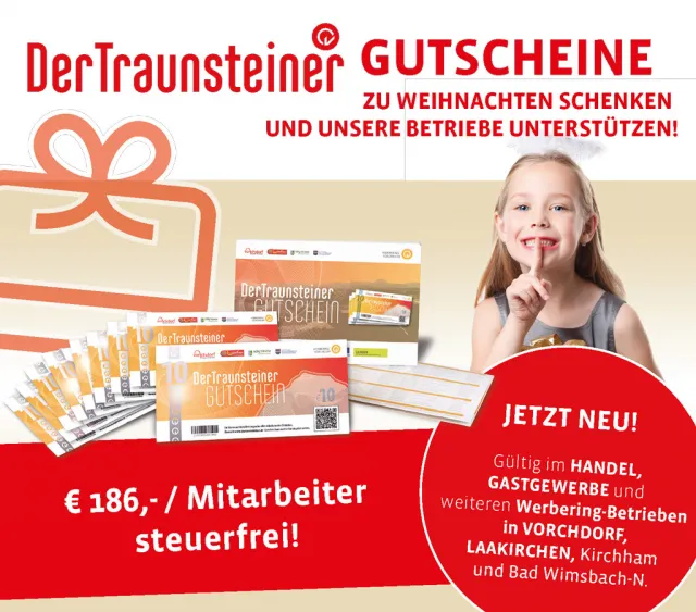 DerTraunsteiner Gutscheine Weihnachten