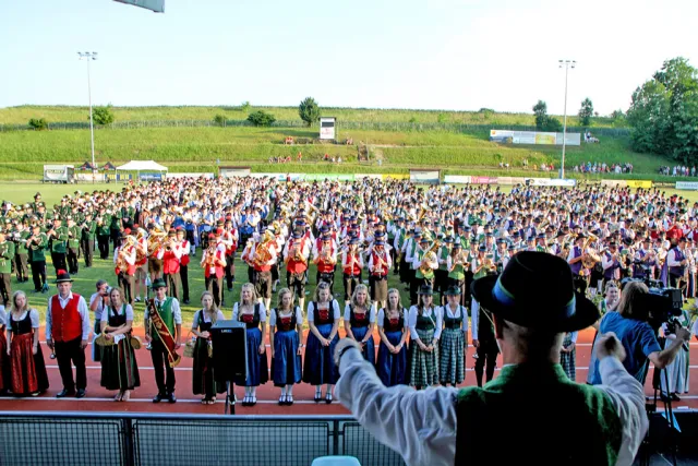 Gesamtspiel beim Bezirksmusikfest 2026 in Vorchdorf