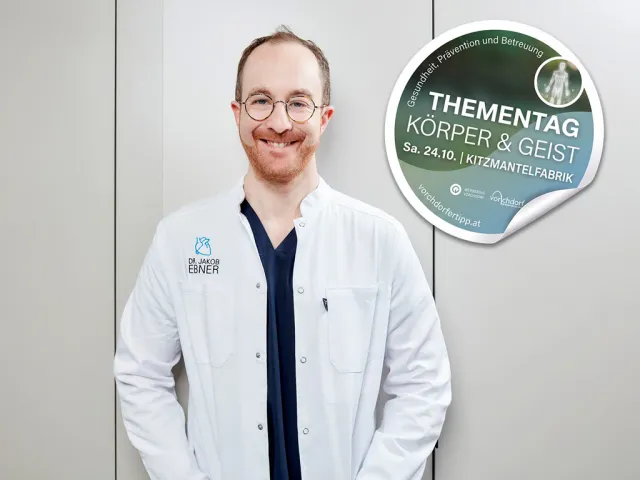 Dr. Jakob Ebner beim Gesundheitstag in Vorchdorf
