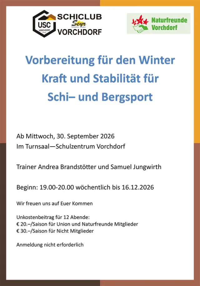 Start Ski-Gymnastik