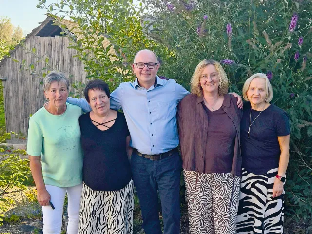 Vereinsvorstand mit Christine Steinmaurer, Ulli Aitzetmüller, Obmann Wolfgang Eigner, Stv. Anita Hüll und Christine Helmberger - nicht am Bild: Gerhard Krumphuber 