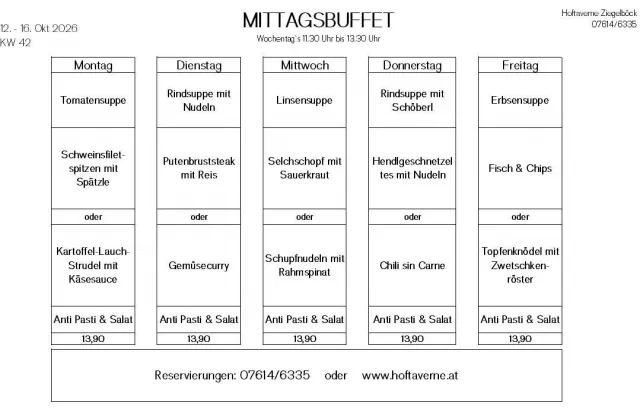Mittagsbuffet