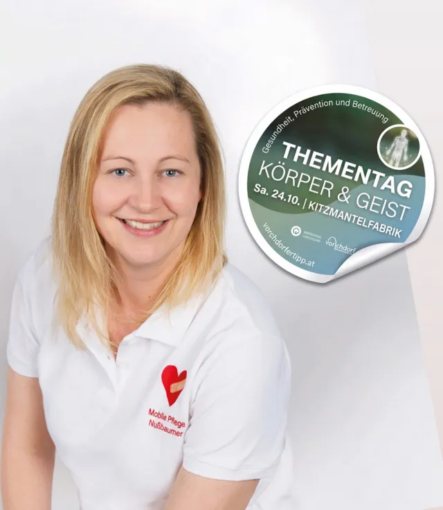 Marina Nussbaumer beim Gesundheitstag 2026 in Vorchdorf