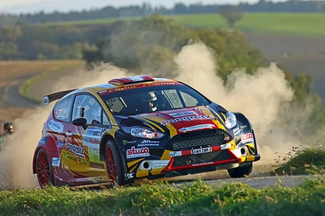 Gerhard Aigner / Marco Hübler mit ihrem Ford Fiesta R5 bei der  NÖ Rallye 2018 (Foto: Daniel Fessl)
