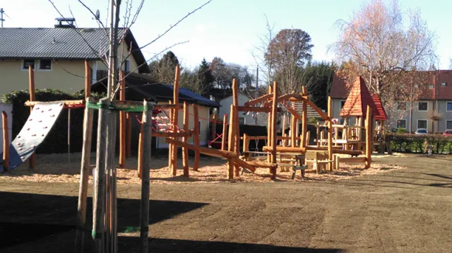 Der neue Spielplatz in der Haidstraße ist im Spätherbst 2015 realisiert worden. 
